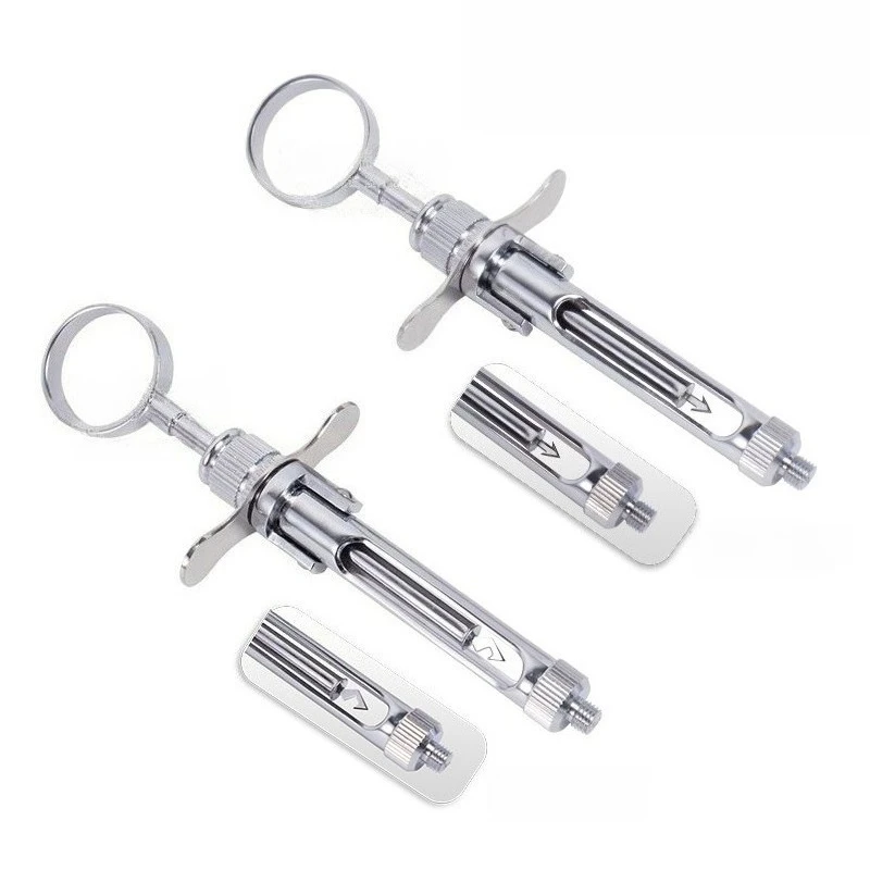 

Dental Stainless Steel Syringe Shape/Hook-headed Anesthesia Aspirating Syringe Injector Tool Dentistry Surgical Instrument Tools