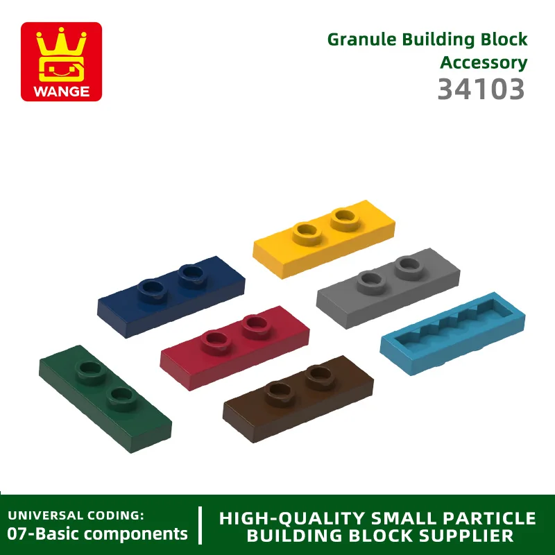 

20Pcs/lot NO.34103 1x3 with 2 Studs DoubleBlock Moc Color Accessories Compatible with Brick DIY Children's Toy Assembly Parts