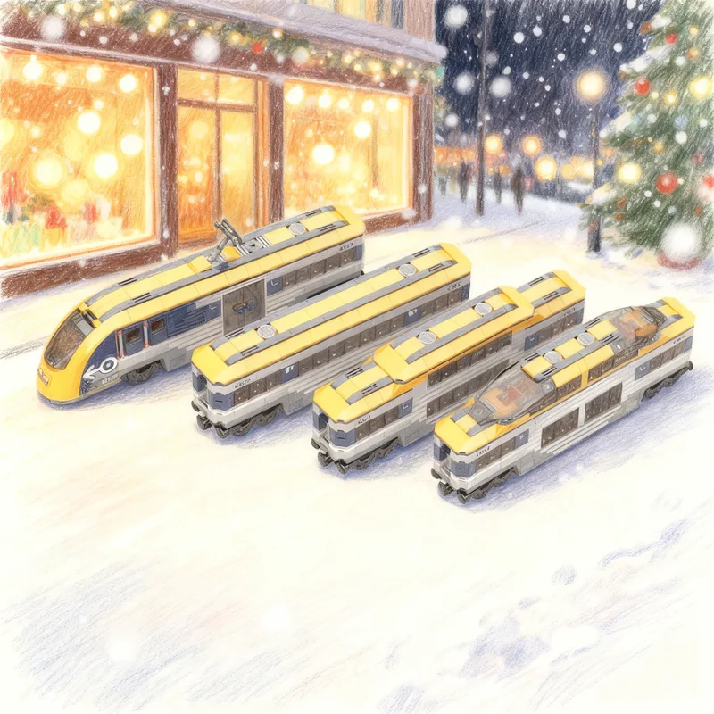 

2575pcs MOC Ultimate Complete Train RC Model Building Blocks Creative DIY Gift Display Decor Assemble Premium Adult Kids Desk
