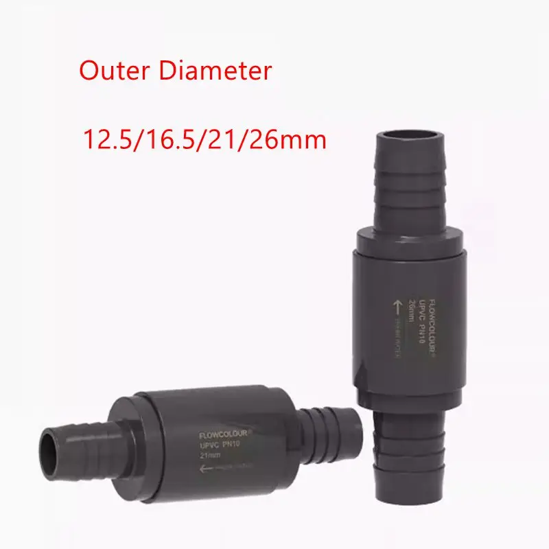 1pc Aquarium Schlauch Rückschlag ventil Upvc Rückschlag ventil Rücklauf wasser ventil Außen durchmesser 12.5/16.5/21/26mm Aquarium zubehör