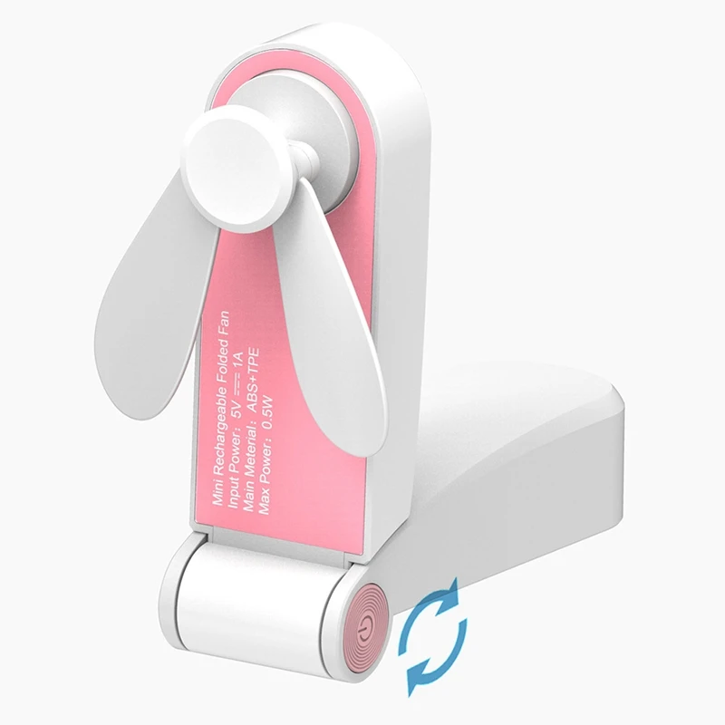 Mini Fan USB Portable Folding Pocket Fan Can Be Hand-Held And Can Be Placed On The Desktop Fan