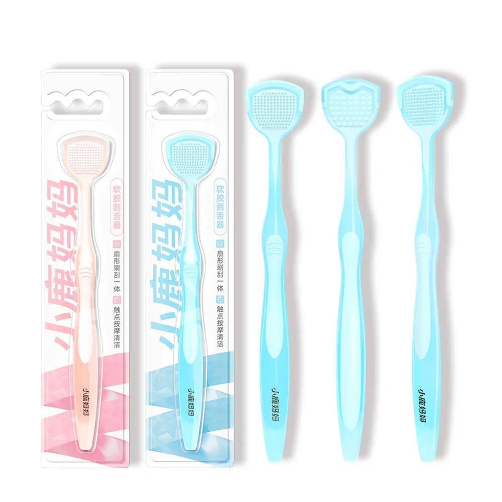 Copper Tongue Scraper Oral Care Tool Professional Dental Hygiene Set Durable Metal Tongue Cleaner