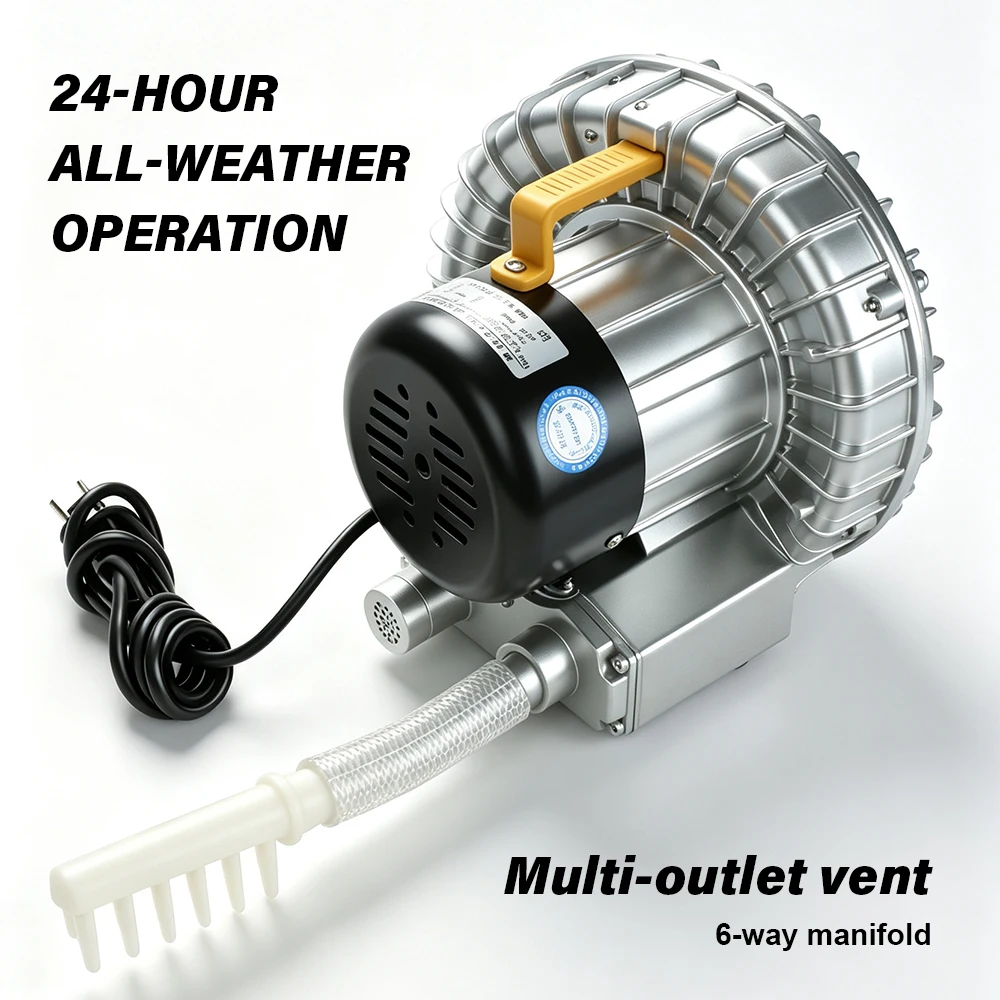 

Industrial Vortex Air Pump 220V High-pressure Roots Turbine Blower Strong Suction Oxygenation Fan Aquaculture Aeration Equipment