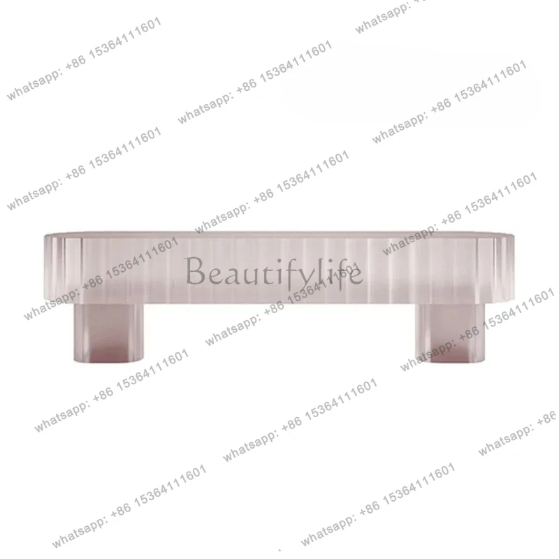 

Modern simple light luxury designer living room curve fashion creative rounded corner bench TV cabinet