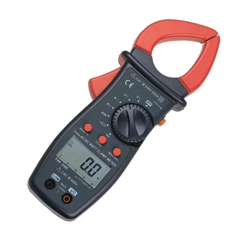 Tenmars TM-28E 600A True RMS Autoranging AC/DC WATT Clamp-On Meter