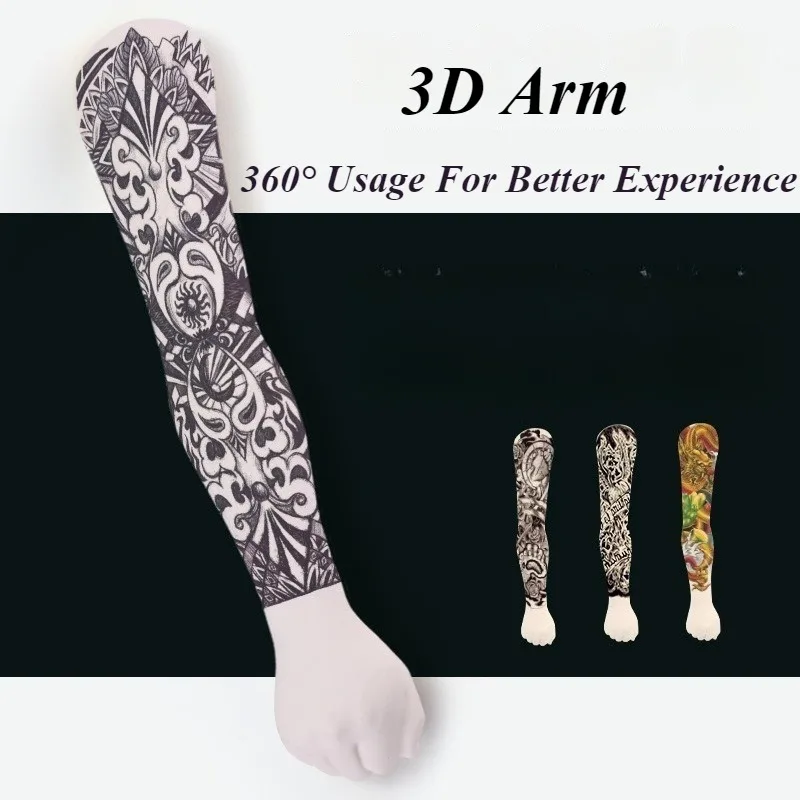 

Silicone Molds Tattoo Fake Skin Aesthetic Tattoos Poses Arm Professional Art Tattoos Supplies Mannequin Artificial Tattoo Skins