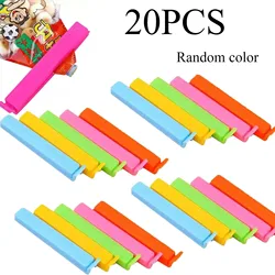 5-20pcs Colorful Sealing Clips Moisture-Proof Fresh-Keeping Snack Bag Sealer Clamp for Plastic Bags Reusable Kitchen Accessory
