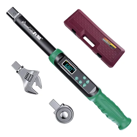 교환 가능한 헤드가 있는 디지털 토크 렌치 정밀 조정 가능 5-99.6ft.lb(6.8-135Nm) 래칫 및 오픈 엔드 헤드 직업