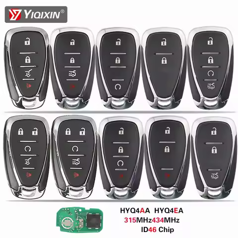 YIQIXIN 315/433MHz Remote Car Key For Chevrolet Camaro Volt Blazer Traverse Cruze Malibu Sonic Equinox 2016-2018 HYQ4AA HYQ4EA