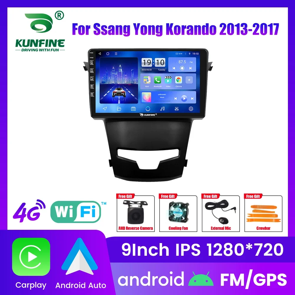 

Android Car Radio For Ssang Korando 2013-2017 Car Stereo 2Din Octa Core GPS Navigation Player IPS Screen Carplay Android Auto