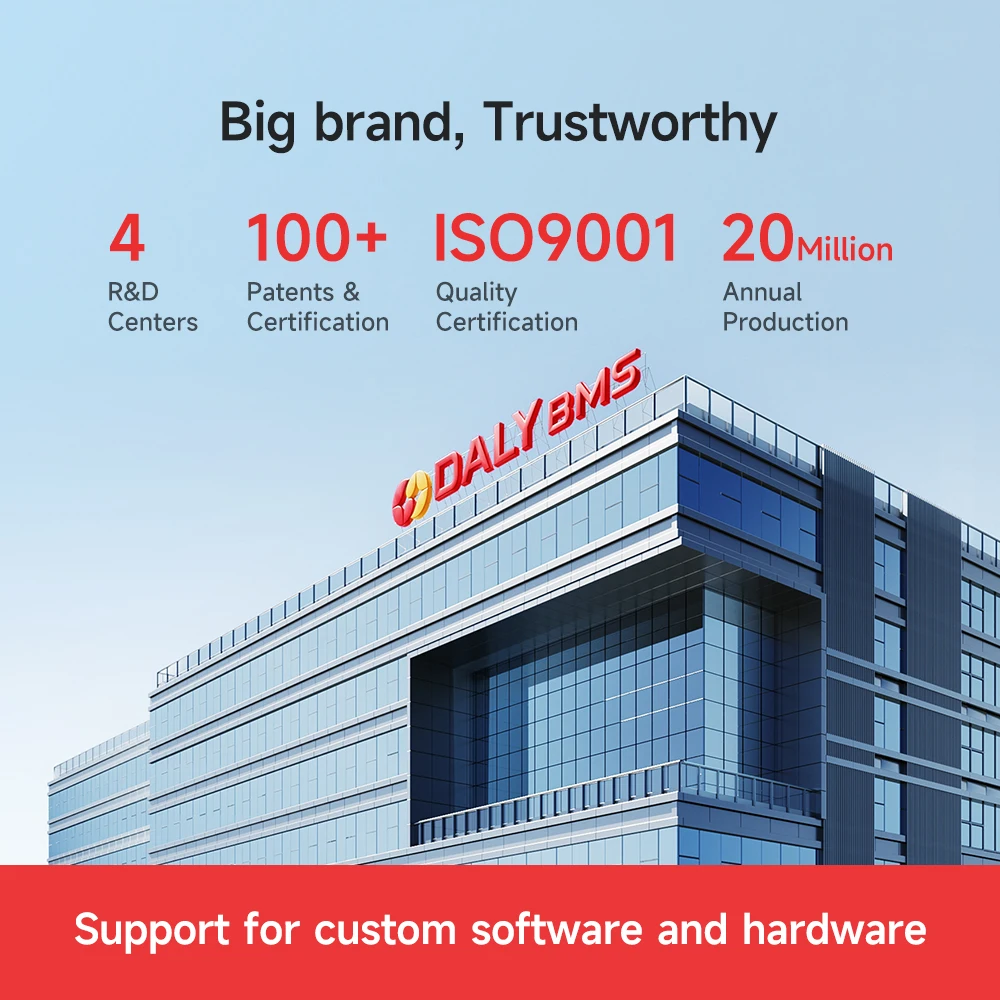 Daly BMS Smart BMS Bluetooth Lifepo4 4S 12V 8S 24V 16S 48V batería inversor Solar energía al aire libre almacenamiento de energía para el hogar RV Scooter