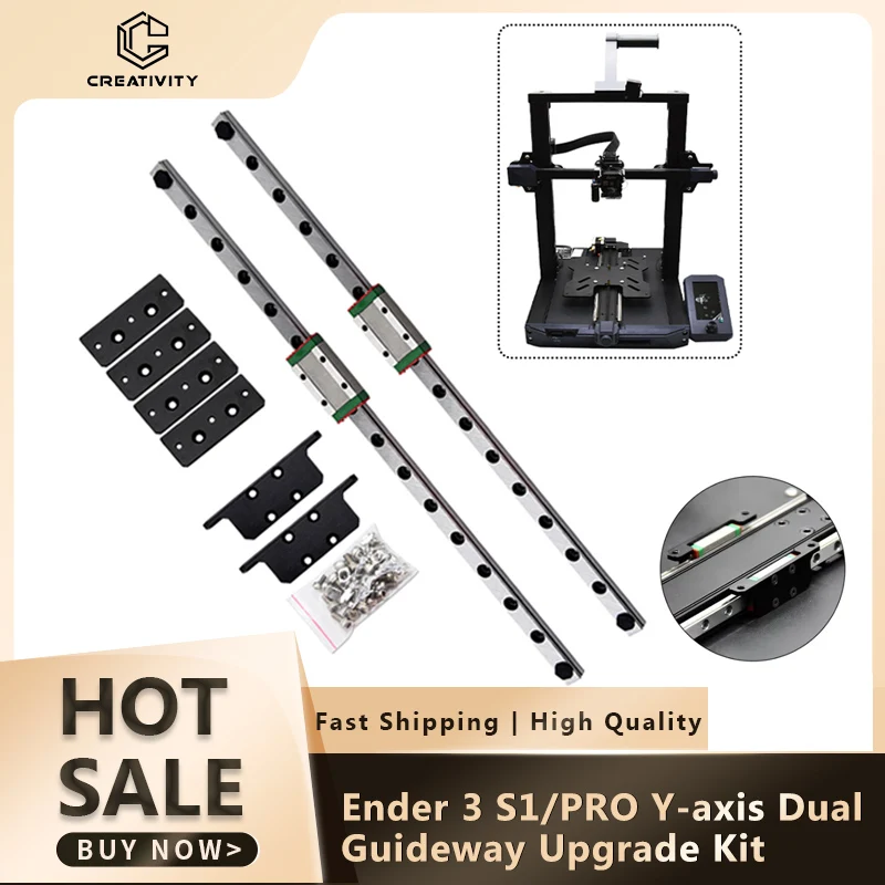 

Dual Y-axis Rail kit for Ender3 S1/ Ender 3 S1 Pro/ Ender 3 V3 SE Ender 3 Ender 3 V2 Linear Guide Upgrade 3D Printer Accessories