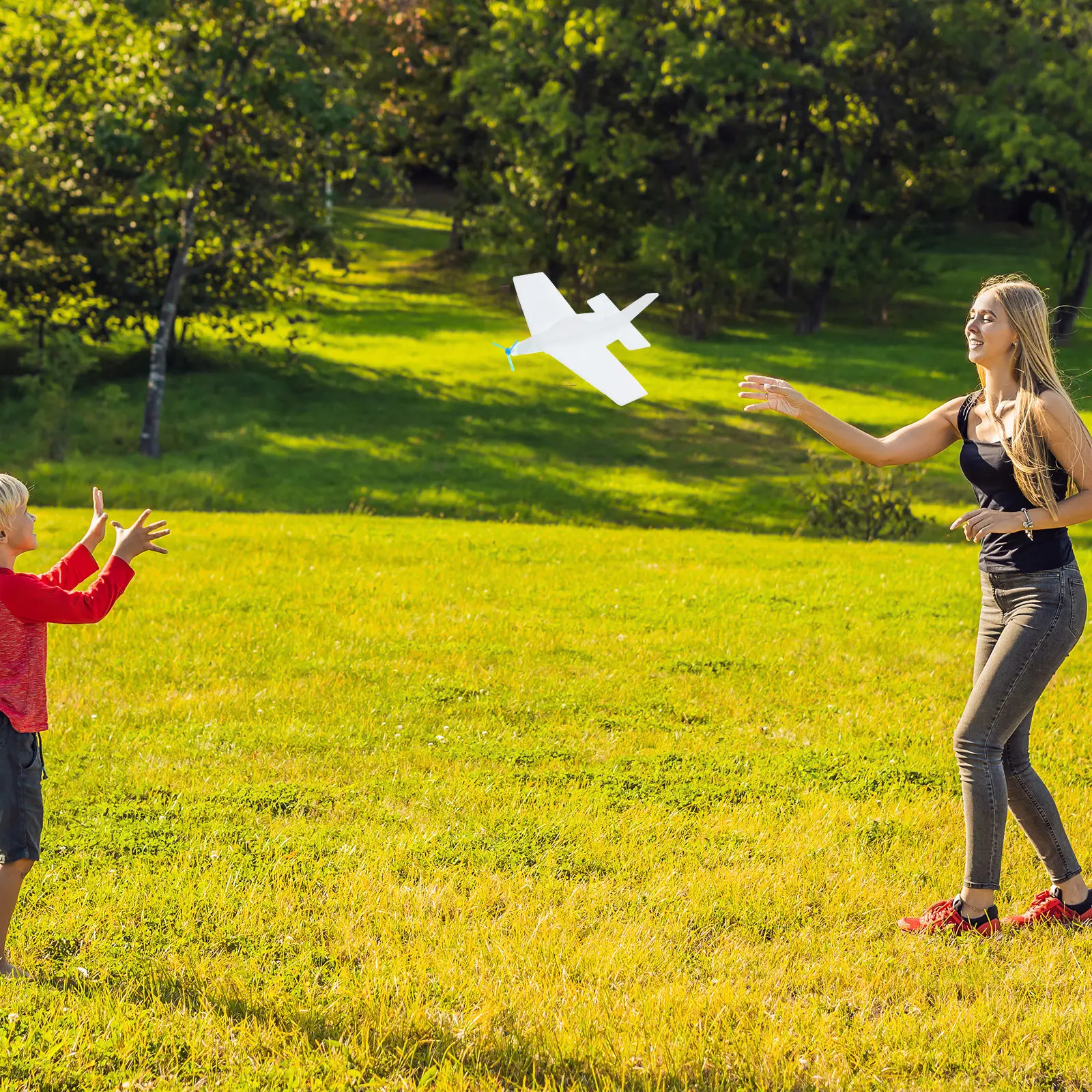 

10Pcs Lightweight Foam Airplane Glider Durable No Fading Stress Relief for Children DIY Airplane Toy Foams Airplanes