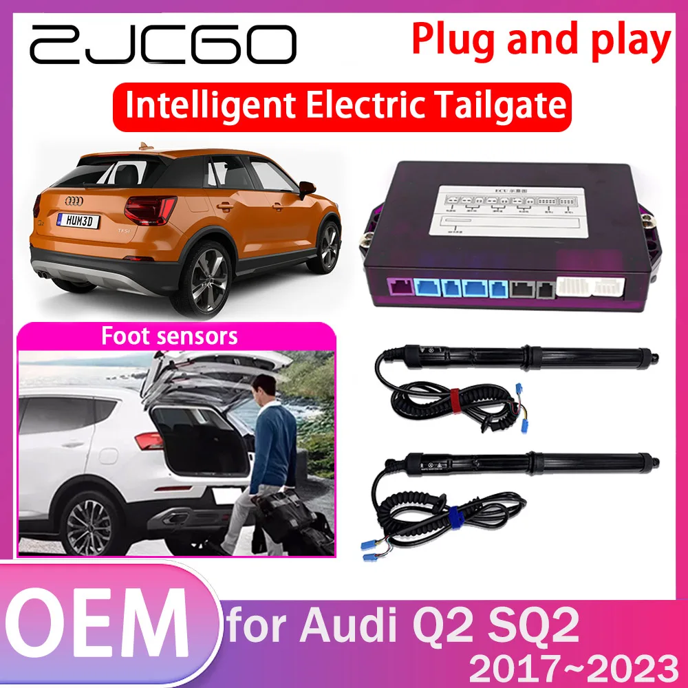 ZJCGO Electric Tailgate Lift Drive Trunk Opening Tail Gate Lift Soft Close Car Door for Audi Q2 SQ2 2017~2023