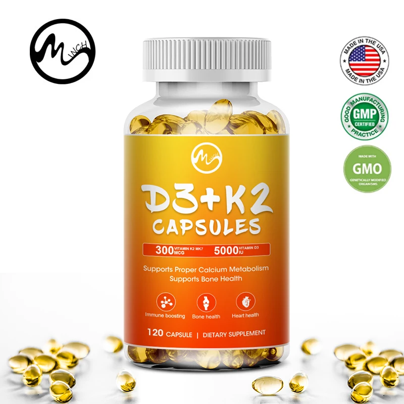 Minch K2D3 Vitamin K2 and D3 Capsules