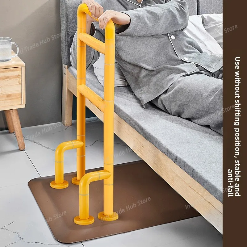 Armrest bed, guardrail, assist in getting up, armrest stand-up device, assist in movable borrowing shelf
