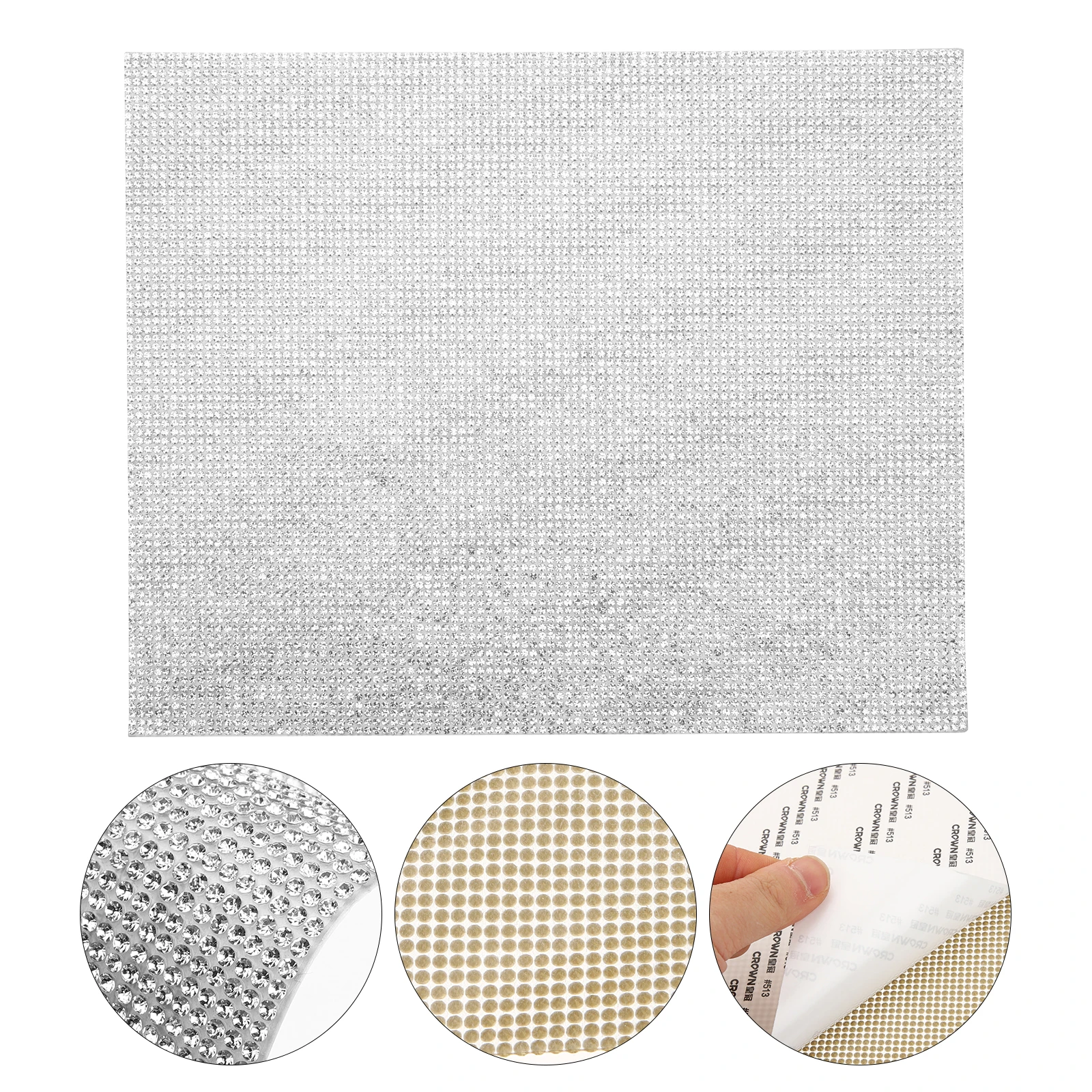 

1 set 1 Set Rhinestone Stickers Self Adhesive Crystal Gems Bling Decals For Car Phone Art Crafts Decor Car Accessories