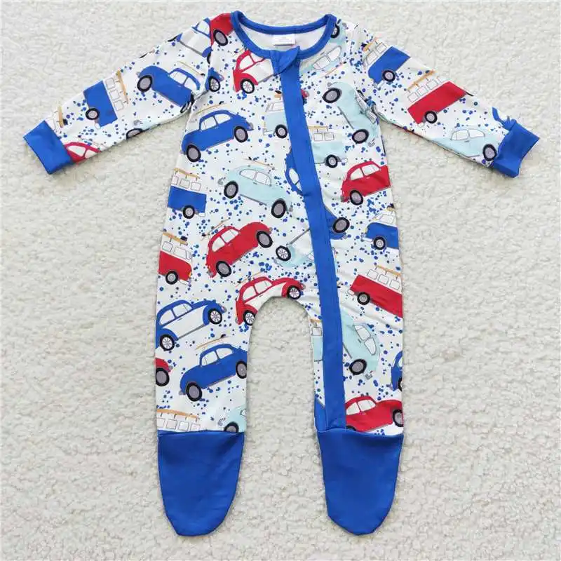 

Z903-02 Wholesale Boys Autumn And Winter Long Sleeve Jumpsuit Pattern Animal Print Elements Round Neck Bright Colors
