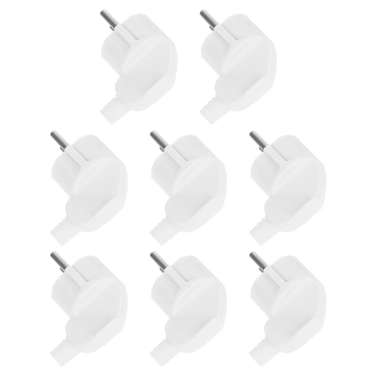 

8Pcs European Plug French Style Two Round Pin Rewireable Electrical Adapter DIY Replacement Power Connector for France Germany