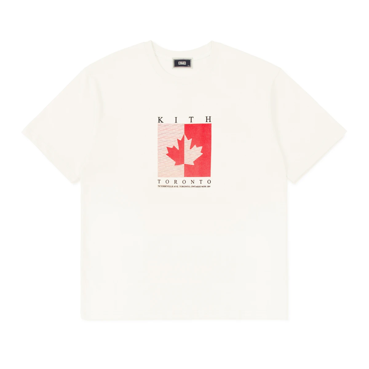 Kith Toronto Printed Short Sleeve T-shirt Men and Women 2024 New Couple Top Men's Simple Retro T-shirt