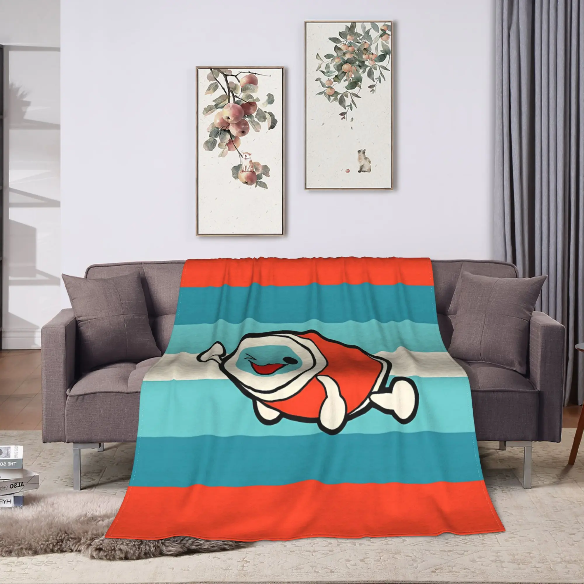 Super Warm Blanket Decorative Taiko no Tatsujin Throw Blanket  Flannel Bedspread For Bedroom Fashion Sofa Bed Cover