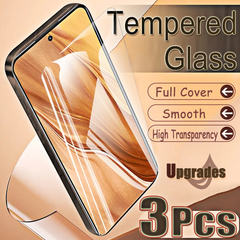 3PCS Fingerprint-Unlock Schützen Gehärtetem Glas Für Realme GT2 Explorer Master Anti Explosion Screen Protectors Film Volle Abdeckungen