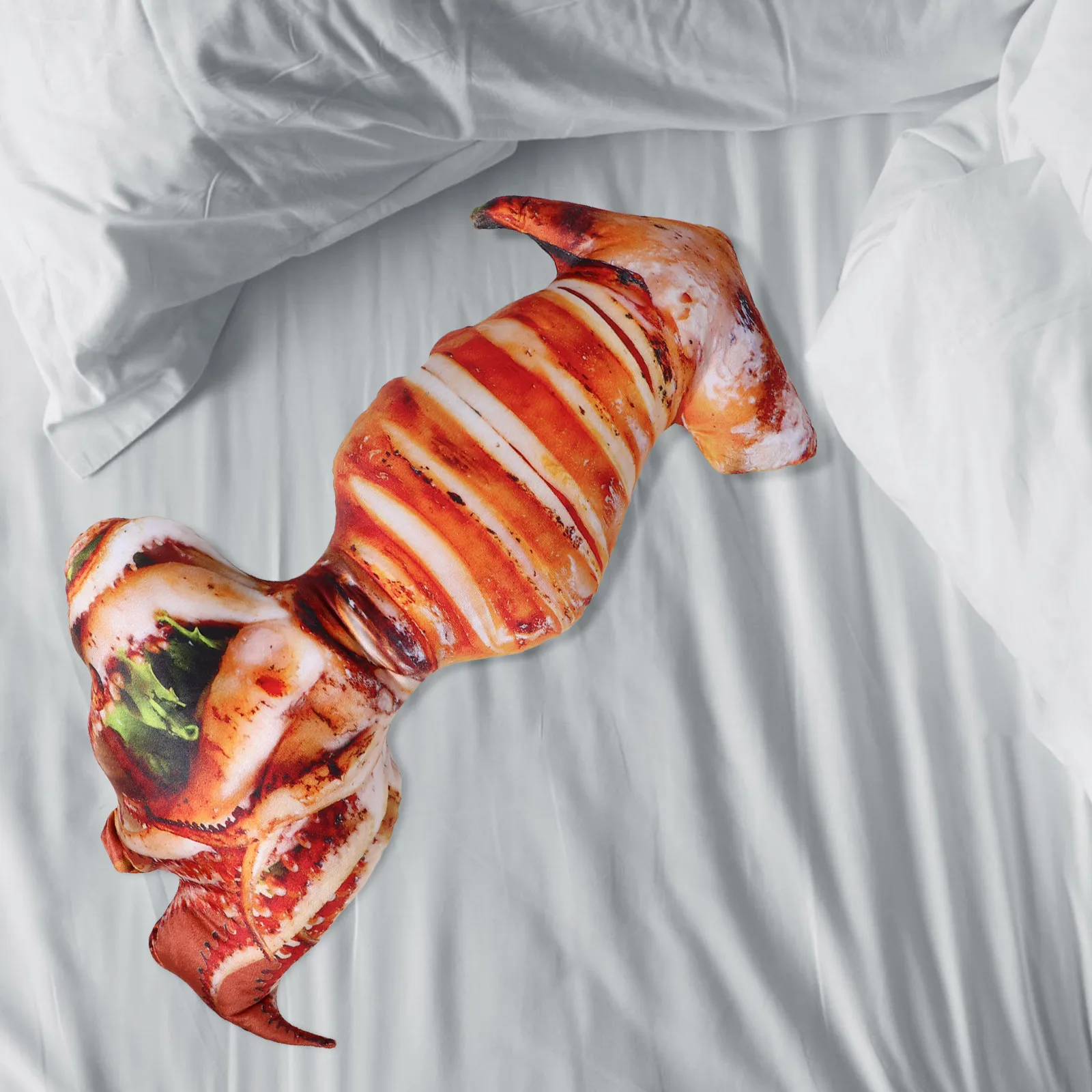 

Unique Grilled Food Themed Pillow Comfortable Support Cushion for Sofa Bed Car Use Eye Catching Home Decor Gift