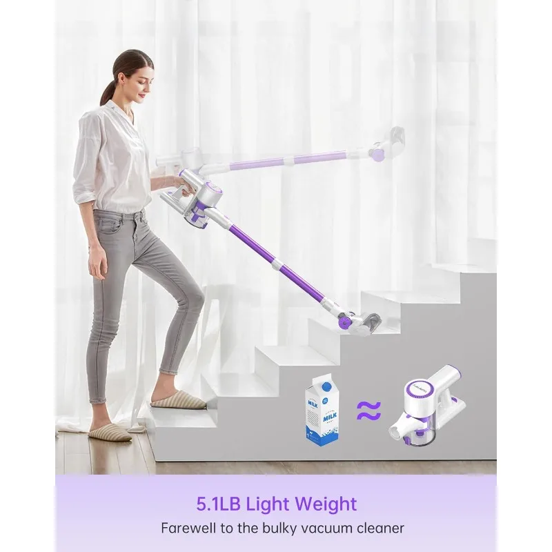 Bezprzewodowy odkurzacz do domu Lekki odkurzacz z odłączanym akumulatorem MAX