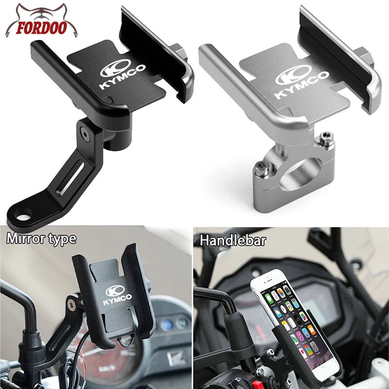 For KYMCO AK550 ST Xciting S400 i TCS DT X 360 125 350 CV3 Dink X125 X Town CT 125 Downtown 125 ABS Mobile Phone Stand Holder