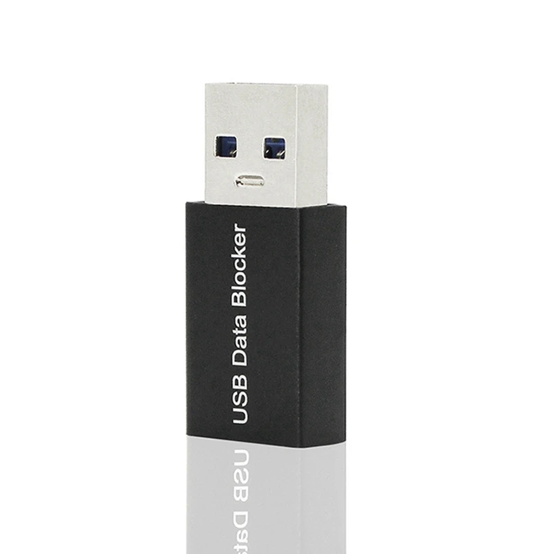 20Pcs USB Data Blocker,Charge-Only USB Blocker Adapter For Blocking Data Sync, Protect Against Juice Jacking Black