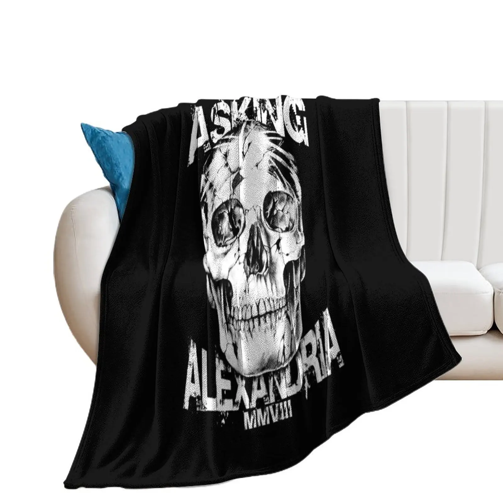 

Asking Alexandria Devil Tentacle Skull - England Rock n Roll Throw Blanket For Sofa Thin Comforter Sofa Quilt Blankets