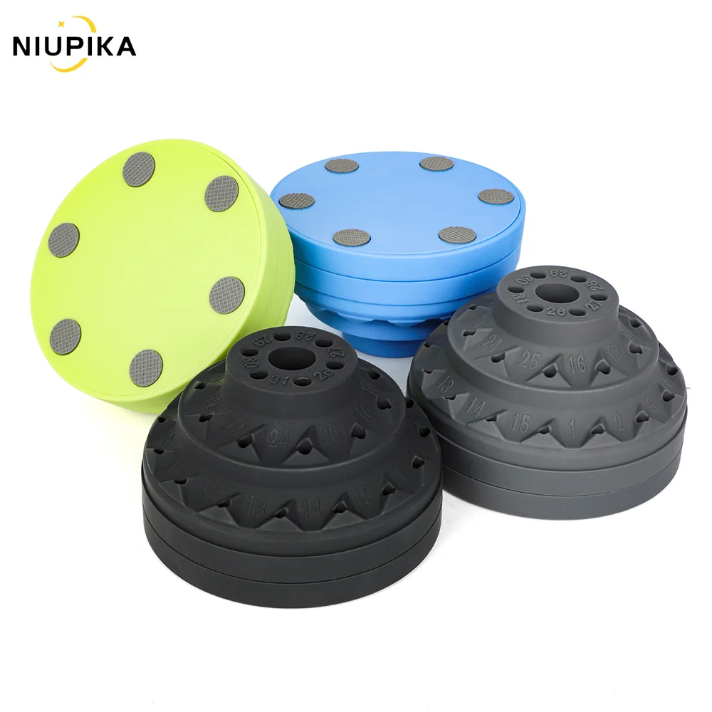 360-degree Rotating Grinding Head Storage Box Plastic Bur Holder Block Case