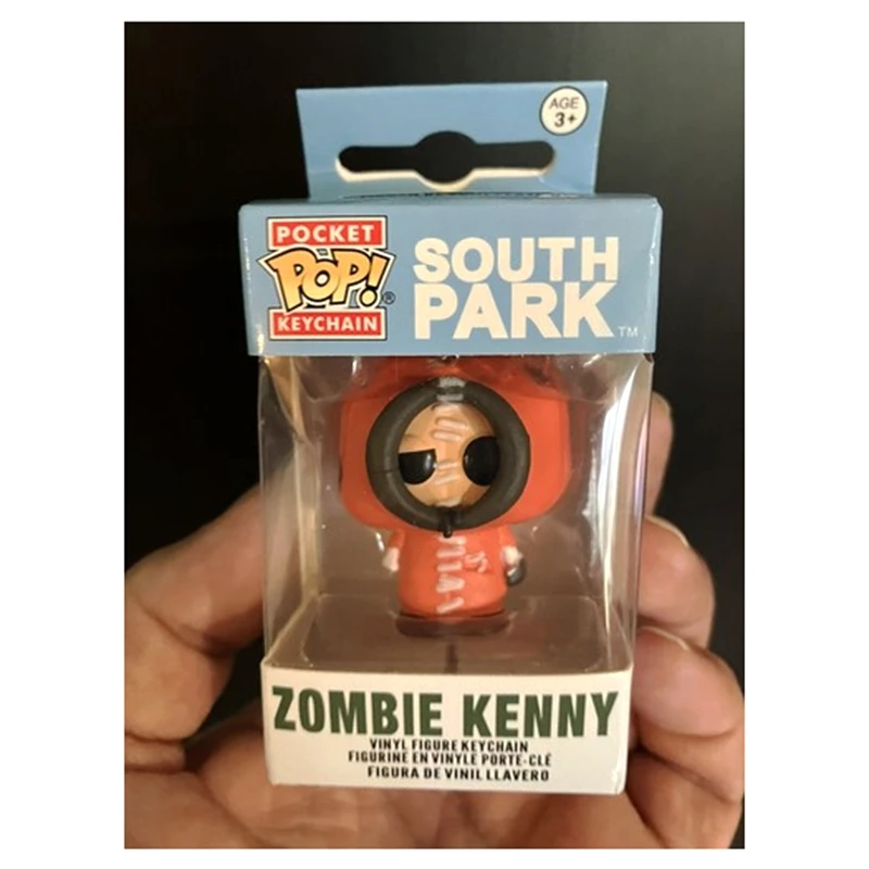 FUNKO Pocket Pop Keychains South Park ZOMBIE KENNY MYSTERION Stan with box Keychain Action Figure Toy Decoration Gift - view 3