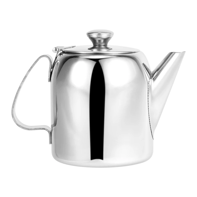 920Ml Stainless Steel Teapot Coffee Pot Kettle With Filtering Holes Home Kitchen Bar Coffee Shop Accessories