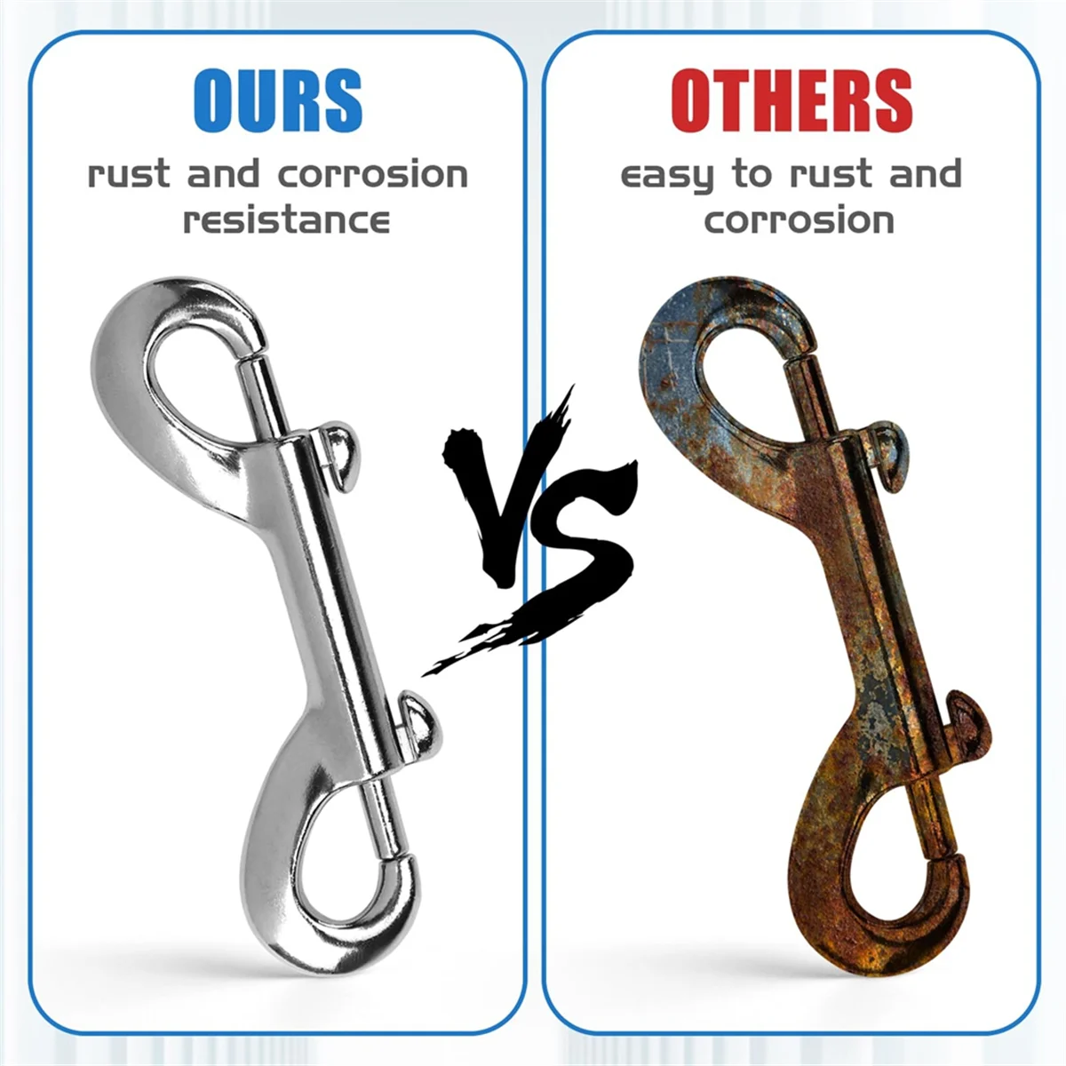 

A45I 20 PCS Double Ended Snaps,3.5 Inch Zinc Alloy Trigger Metal Clip,Snap Hooks for Pet Leash,Water Bucket Hooks, Key Holder