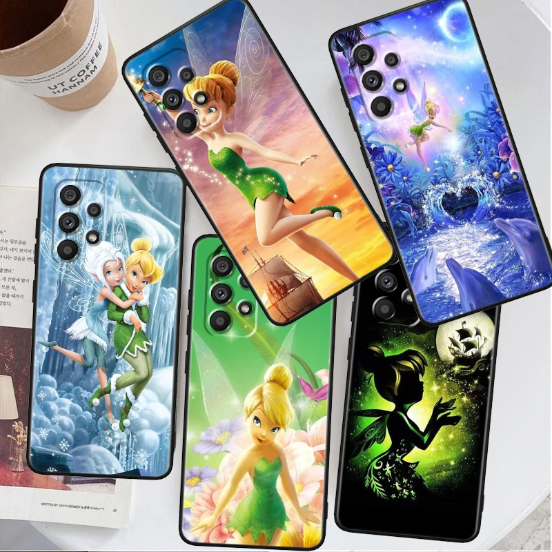 

Disney Anime Tinker Bell Cute For Samsung A53 A52 A33 A32 A51 A71 A21S A13 A73 A50 A22 A23 A03 A72 A54 A12 5G Black Phone Case