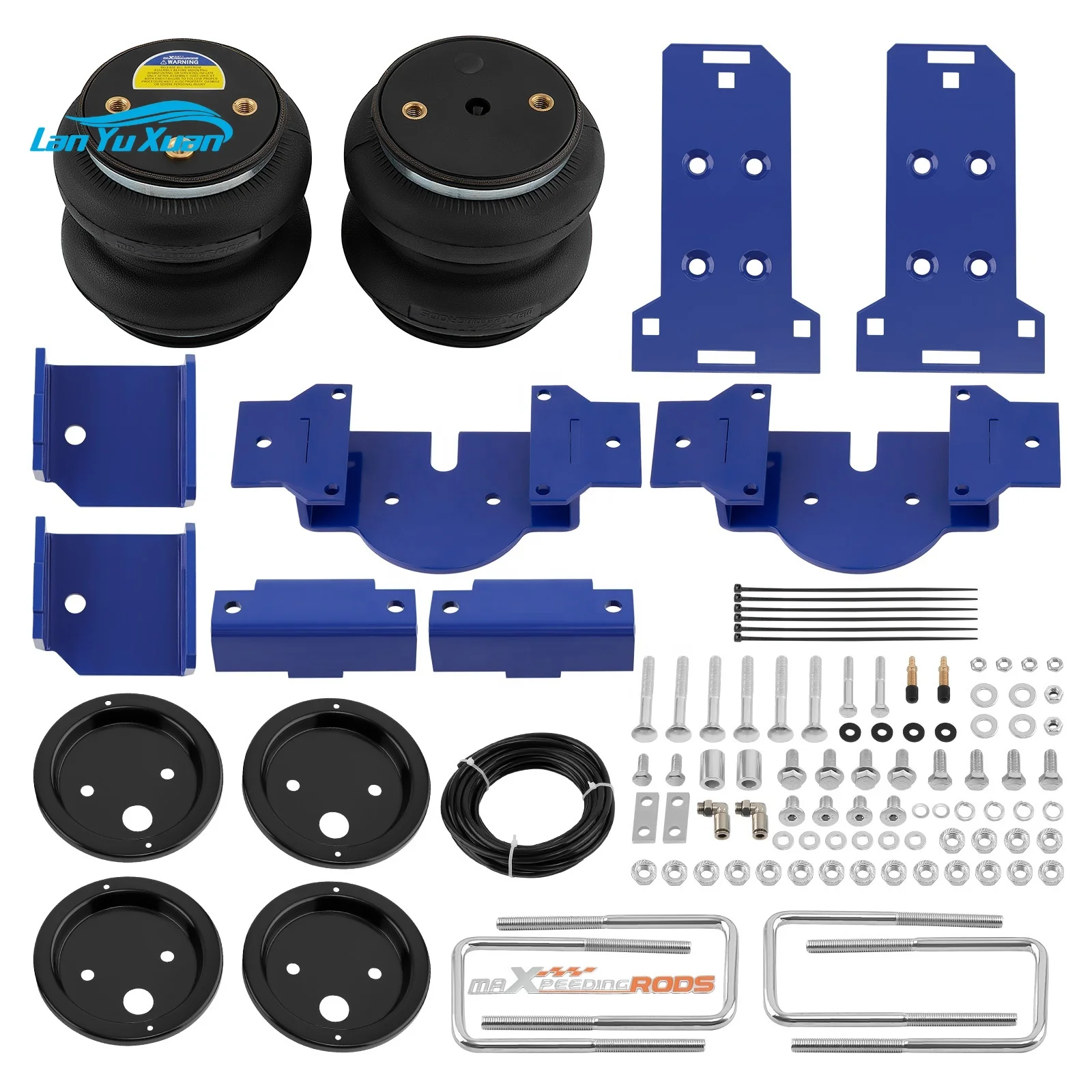 Air Spring Suspension Bag Kit Rear For GMC Sierra 1500 Non-AT4 Chevrolet Silverado 1500 4WD RWD  2019-2023