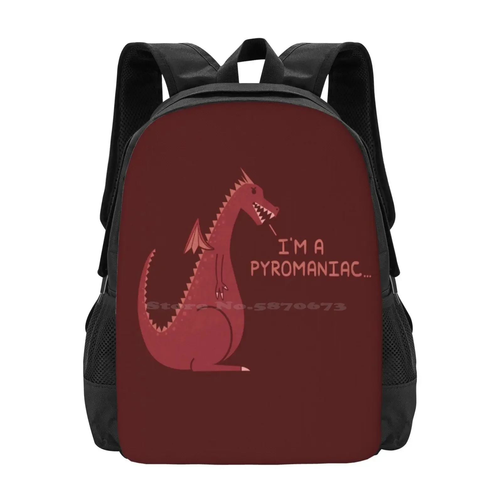 

Monster Issues - Dragon Hot Sale Schoolbag Backpack Fashion Bags Monster Issues Dragon Fire Funny Humour Teo Zirinis