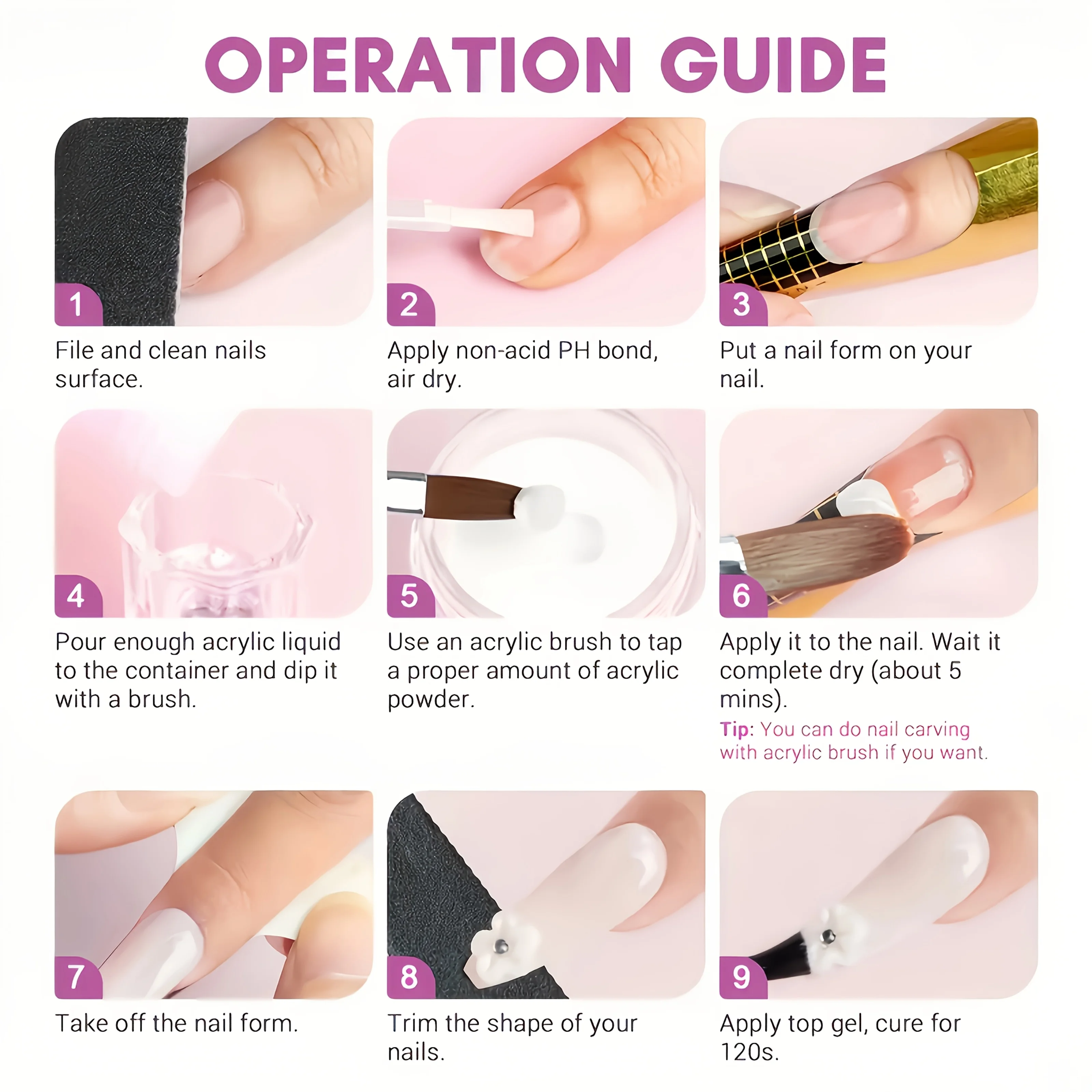 Smalto per unghie estivo in polvere con infusione di macaron, adatto ai principianti, inodore, perfetto per nail art fai da te a casa, affascinante e artistico