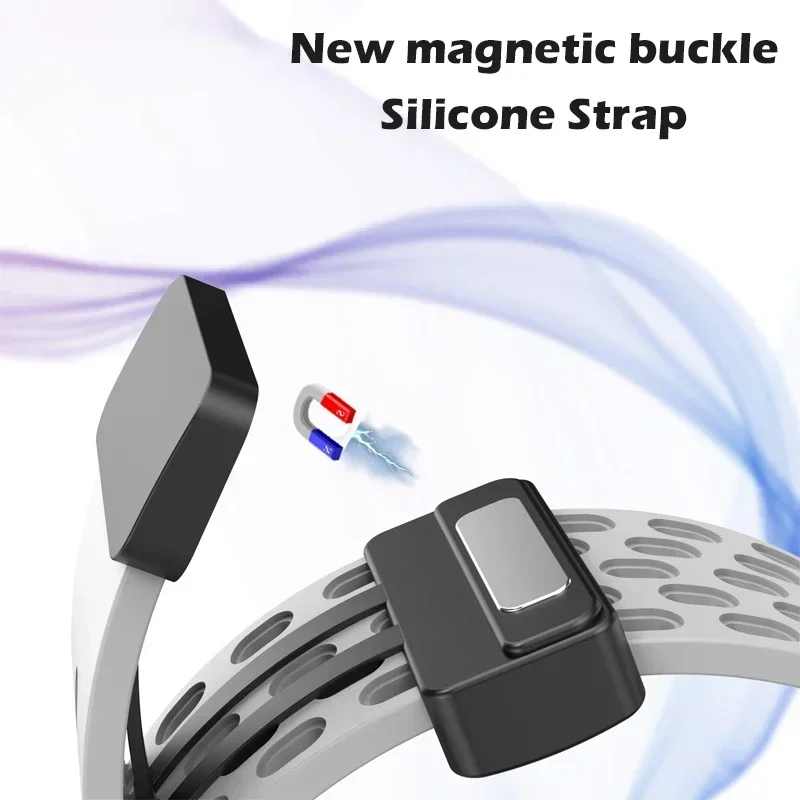 Starp magnetico per Samsung Galaxy Fit 3 Smart Watch cinturino con fibbia pieghevole traspirante in silicone per braccialetto Galaxy Fit3