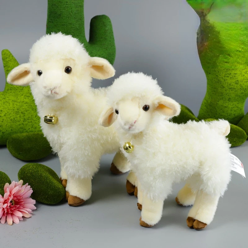 

Cute Wool Plush Toy Simulation Sheep Doll Children's Gift Kawaii Plush Stuffed Animal Home Garden Decoration