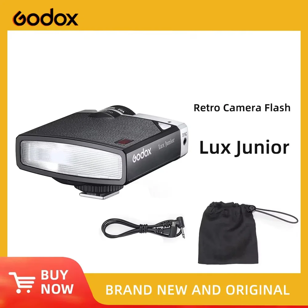 

Godox Lux Junior Camera Flash GN12 6000K±200K 7 Levels Flash Speedlite Trigger for Canon Nikon Fujifilm Olympus Sony Camera