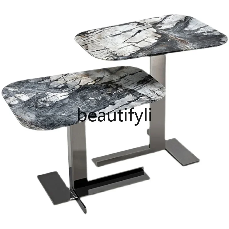 

Light Luxury Minimalist | Coffee Table Nordic Postmodern Design Combination Tea Table Round Edge Table