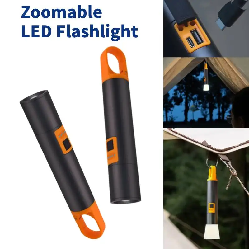 LED Camping Light Tactical Flashlight 90000 High Lumens Zoomable Tactical Flashlight Portable Handheld Flash Lights Work Light