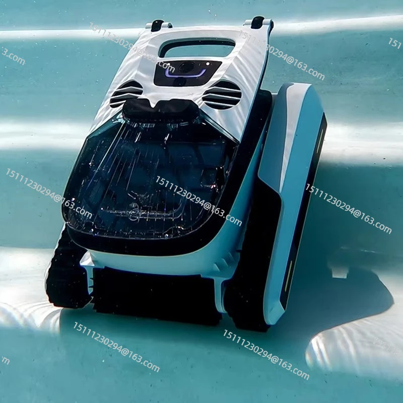 Automatic Pool Cleaner Robot for Inground/Above Ground Swimming Pools, Cordless Electric Pool Vacuum Cleaner