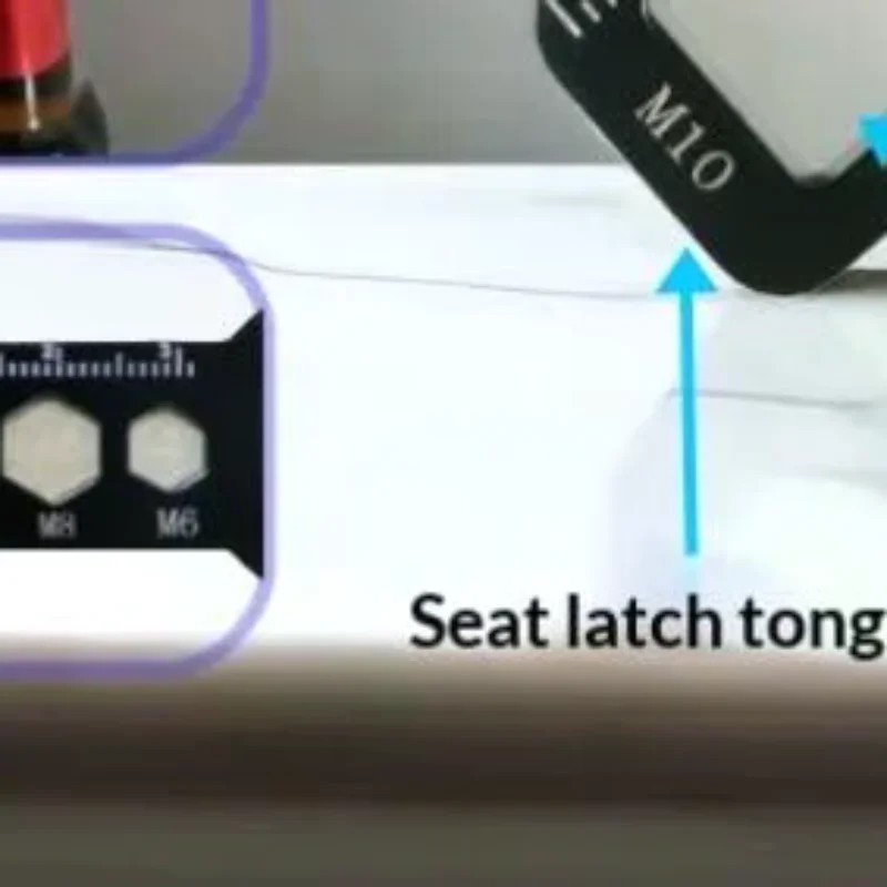 

Multifunctional EDC Keychain Tool - Bottle Opener, Hex Wrench (M6/M8/M10), Ruler & Seat Belt Buckle, Stainless Steel Multi-Tool