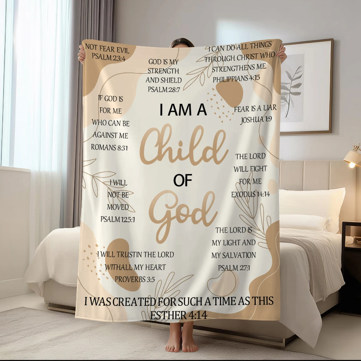 Bible Scripture Inspirational Blanket