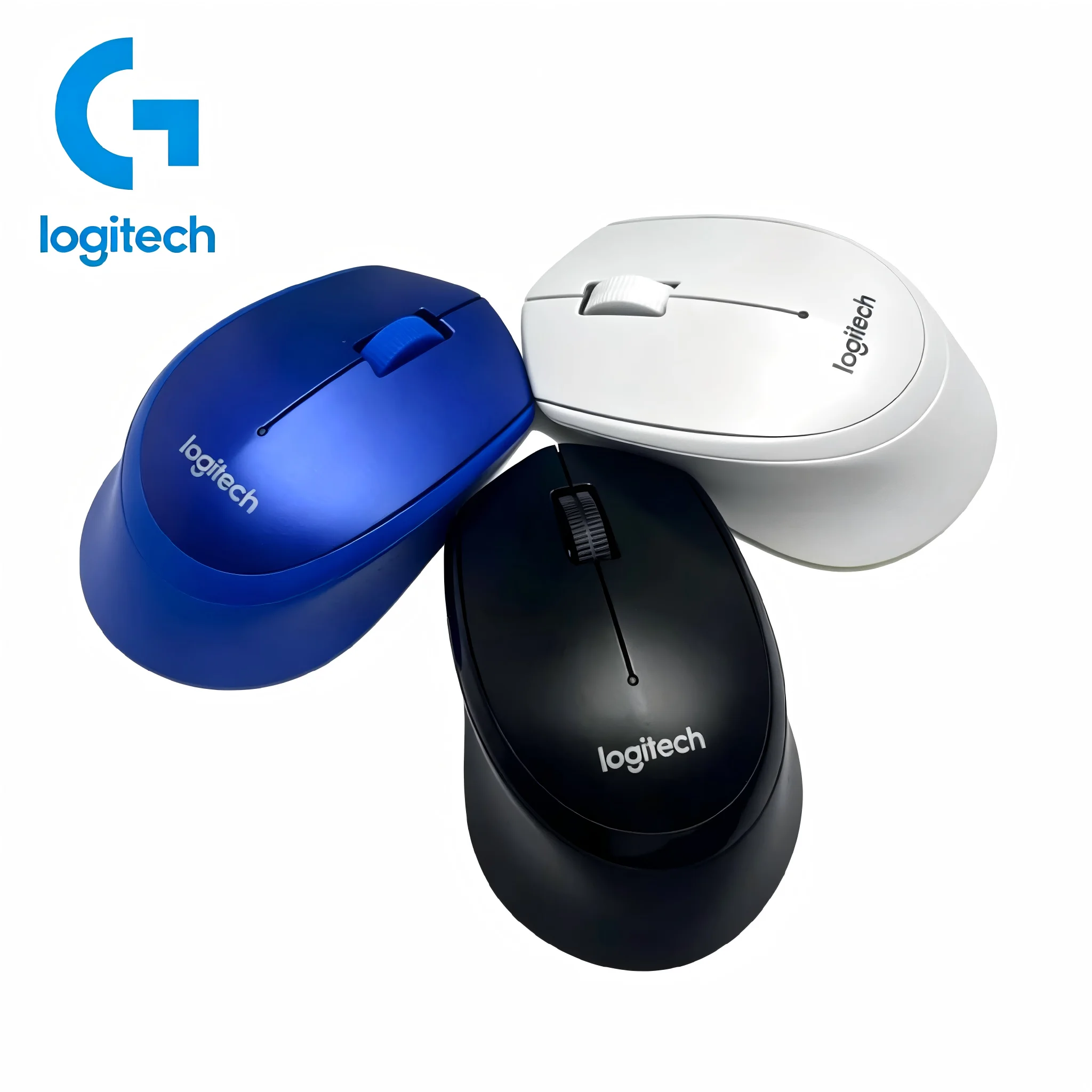 Беспроводная мышь Logitech M330, 1000 точек на дюйм, портативная бесшумная мышь для ПК, Mac, ноутбука с USB-приемником