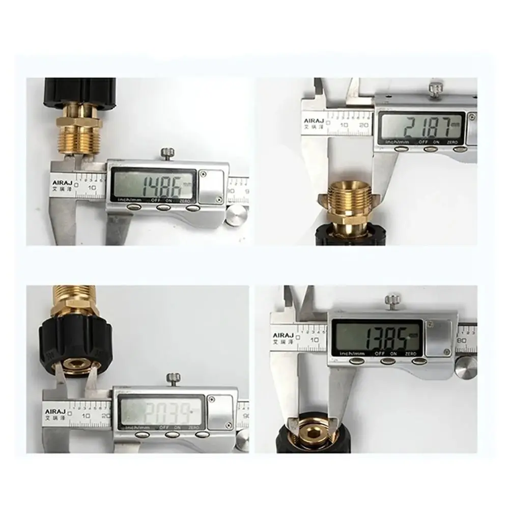 

1 шт. M22-14 мм/15 мм до 3/8 и 1/4 дюйма, адаптер для мойки высокого давления, муфты, поворотный быстроразъемный разбрызгиватель, быстрый разъем