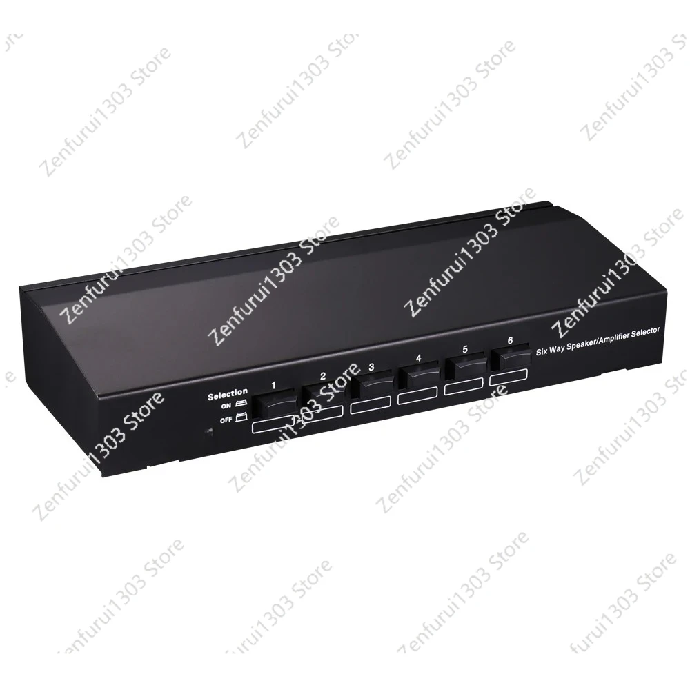 selector-de-altavoces-estereo-de-seis-vias-selector-de-amplificador-conmutador-bidireccional-selectivo